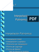 Interpolacion Polinomial