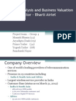 Security Analysis and Business Valuation Telecom Sector - Bharti Airtel