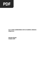 Los Costes Ambientales de Los Modelos Urbanos Dispersos