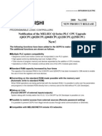 Mitsubishi: Notification of The MELSEC-Q Series PLC CPU Upgrade (Q02CPU, Q02HCPU, Q06HCPU, Q12HCPU, Q25HCPU)