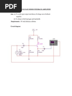 Voltage Series Feedback Amplifier