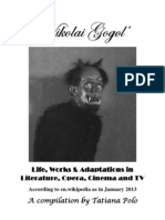 Nikolaj Gogol': Life, Works, & Adaptations in Literature, Opera, Cinema and TV