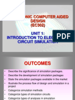 Electronic Computer Aided Design (EC302) : Unit 1: Introduction To Electronic Circuit Simulation