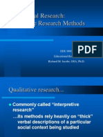 Educational Research: Qualitative Research Methods