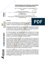 Purificacion y Concentracion de Soluciones de Oro en Medio A