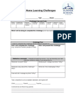 Challenge Plan Sheet