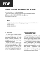 Analisis Estructural de Un Transportador de Banda