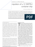 The Propulsion of A 12 500TEU Container Ship: JS Carlton, Lloyd's Register, London