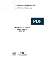 Microwave Lab Manual