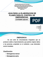 Guia para Elaborar Planes de Emergencias