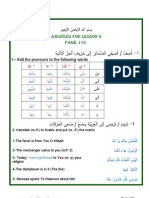 Answers For Lesson 9: 1 - Add The Pronouns To The Following Words