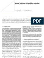 A Numerical Analysis of Lining Behaviour During Shield Tunnelling