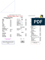 Canteen Menu Term 1 2013