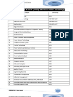 Syllabus of B.tech Hons Electrical Technology