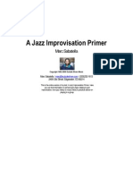 Mark Sabatella - A Jazz Improvisation Primer