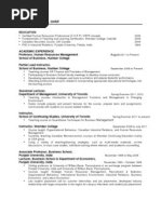 Resume For E-Porfolio