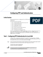 Configuring PPP and Authentication: in This Section