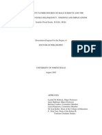 Impact of Absent Father-Figures On Male Subjects and The Correlation To Juvenile Delinquency: Findings and Implications