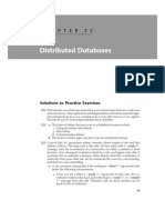 Distributed Databases: Solutions To Practice Exercises