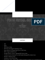 Fdi in Retail Sector: BY: Ankit Chawla (1211310007)