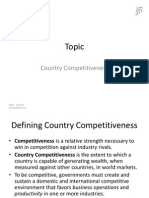 Country Competitiveness