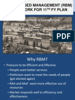 Result Based Management (RBM) Framework For 11 Fy Plan