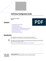 Call Home Configuration Guide: Cisco IOS Release 12.2 (58) SE April 2011