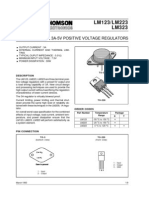 LM123/LM223 LM323: Three-Terminal 3A-5V Positive Voltage Regulators