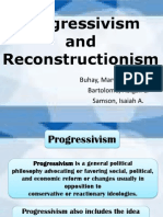 Progressivism and Reconstructionism