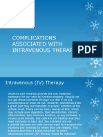 Complications Associated With Intravenous Therapy