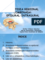 Anestesia Combinada (Epidural + Peridural)