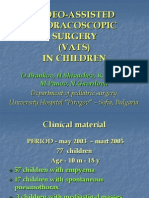 Video-Assisted Thoracoscopic Surgery (Vats) in Children