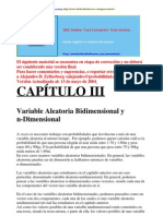 03.1 - Variable Aleatoria Bidimensional y N-Dimensional