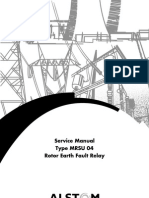 Service Manual Type MRSU 04 Rotor Earth Fault Relay