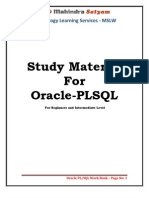 Oracle PLSQL Workbook