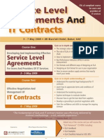 Service Level Agreements and IT Contracts
