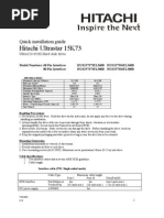 Hitachi Ultrastar 15K73: Quick Installation Guide