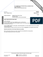 University of Cambridge International Examinations General Certificate of Education Advanced Subsidiary Level and Advanced Level