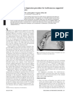 Selective-Pressure Single Impression Procedure For Tooth-Mucosa-supported Removable Partial Dentures