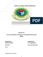 A Report On Civil Engineering Internship at Advance Development Technology Ltd. (ADTL) BY MIST, CE-12