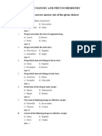 MCQ in Pharmacognosy and Phytochemistry