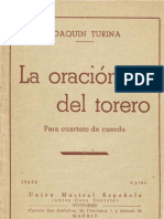 La Oración Del Torero (4 Cuerdas) - Turina