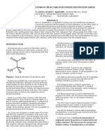 Qualitative Color Reactions of Intact and Acid Hydrolyzed Protein Casein