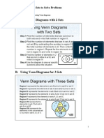 Sets and Venn Diagrams To Solve Problems