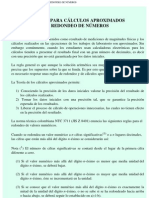 Reglas para Cálculos Aproximados y Redondeo de Números