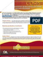 Cqspe: Certified Quantitative Software Process Engineer