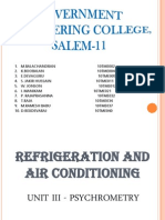 Unit III - Psychrometry