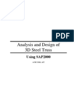 SAP2000-Example 3D Steel Truss