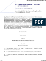 Constitución de La República de Venezuela 1961