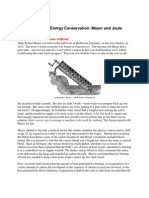 The Discovery of Energy Conservation: Mayer and Joule: Michael Fowler 6/3/08